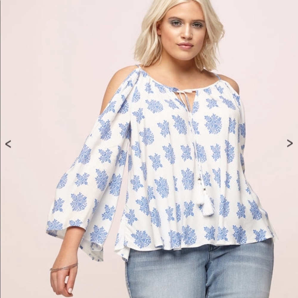 Loralette cold shoulder top
